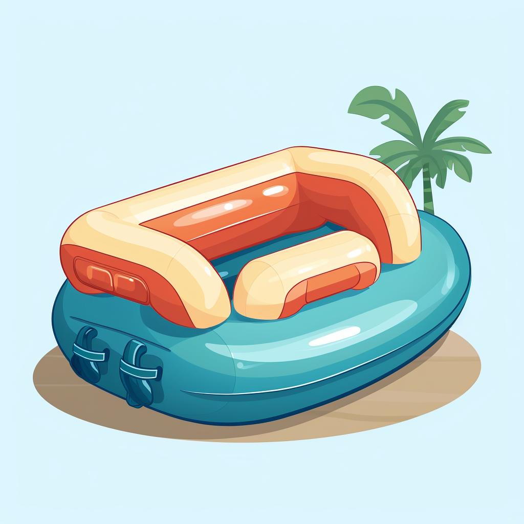 Durable inflatable pool accessories