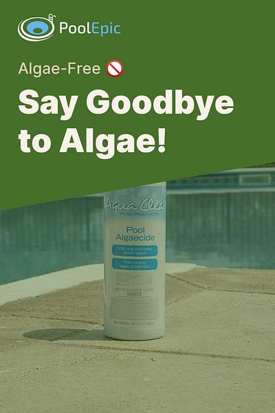 Say Goodbye to Algae! - Algae-Free 🚫