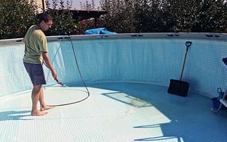 How to clean the water in a small pool?